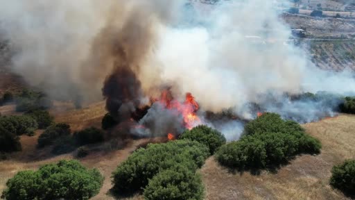 Kula’da Makilik Alanda Çıkan Yangın 15 Dönüm Alanı Küller İçine Bıraktı