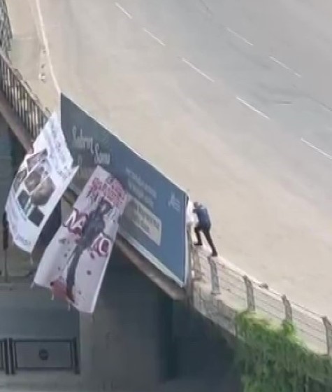 Adana Köprüsünde NATO Protestosu Pankartı Gözaltı