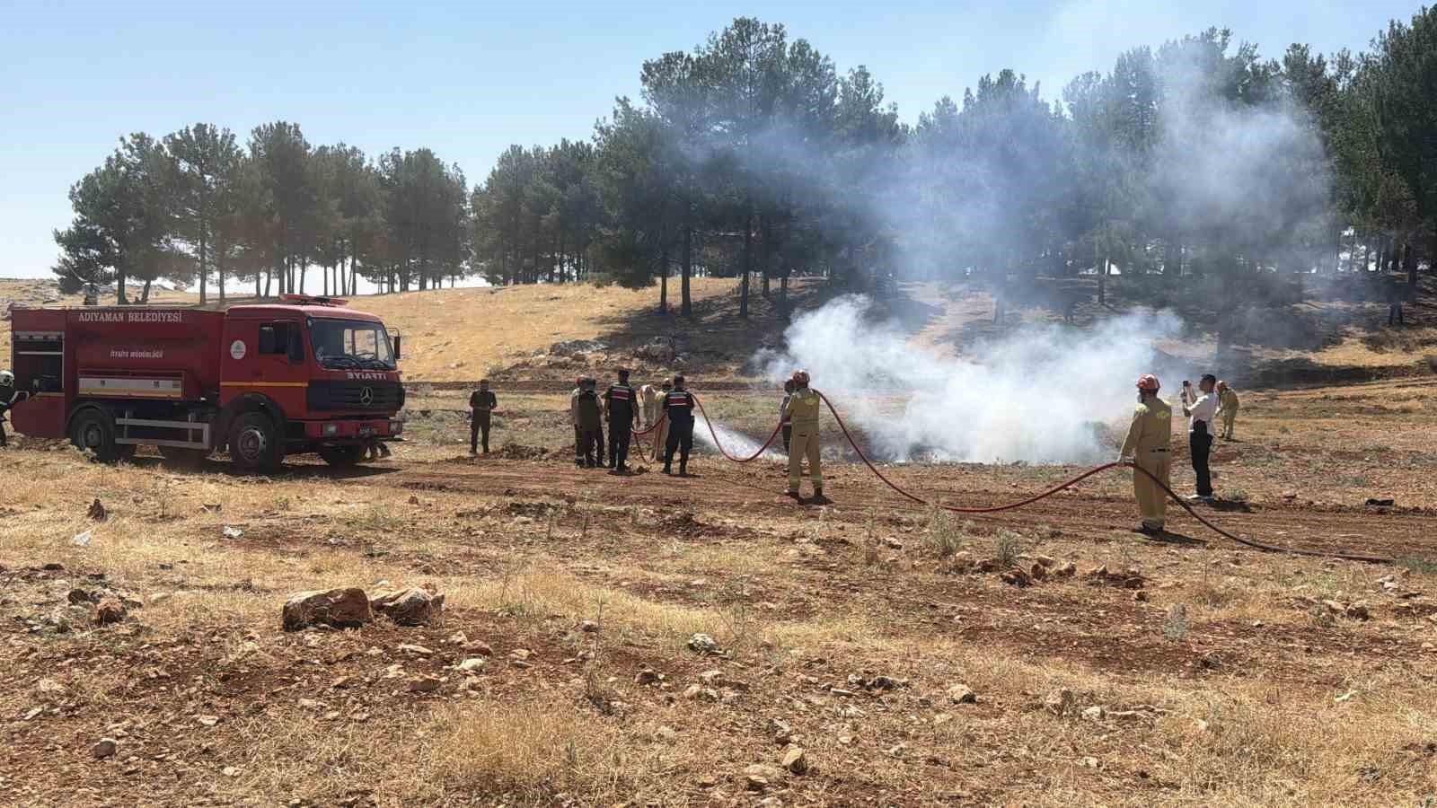 Adıyaman’da kuraklık ve orman yangını tatbikatı düzenlendi