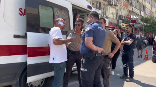 Adliye önünde ortalığın savaş alanına döndüğü hengame kamerada