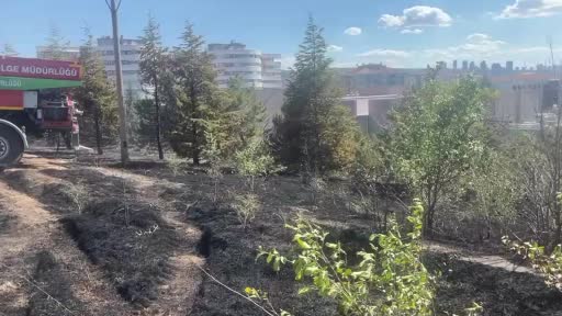 Ankara’da yerde çıkan yangın denetim altına alındı