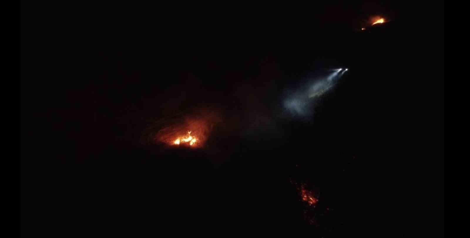 Balıkesir’de gece yarısı orman yangını çıktı