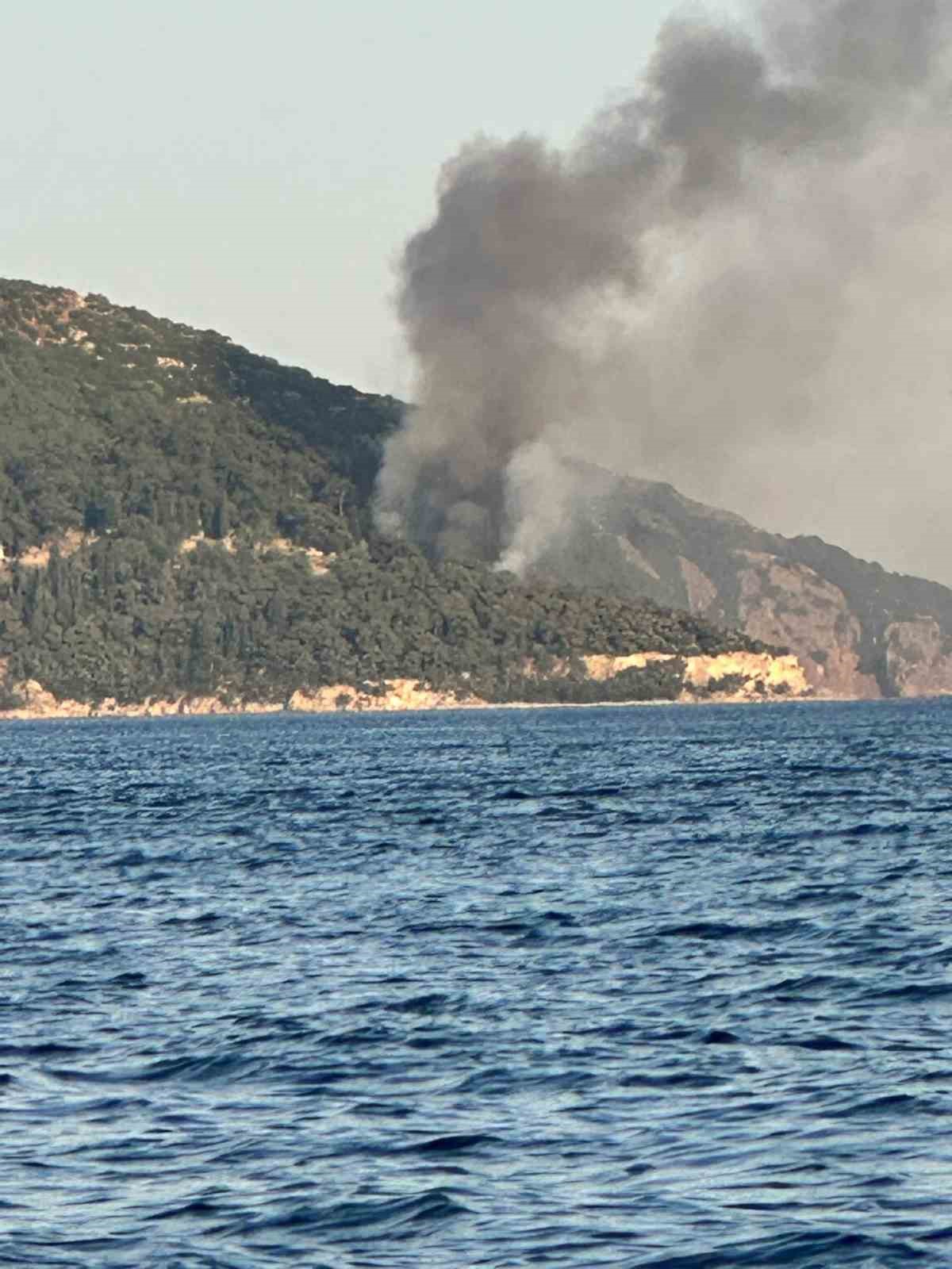 Büyükada'da Plajda Elektrik Yangını Çıktı