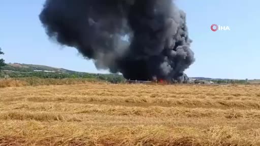Çatalca’da iş yeri yangını