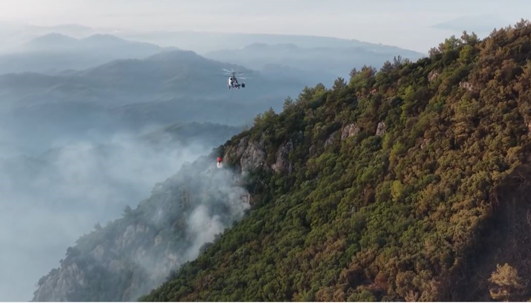 Fethiye’de grupların orman yangını ile ilgili çabası sürüyor