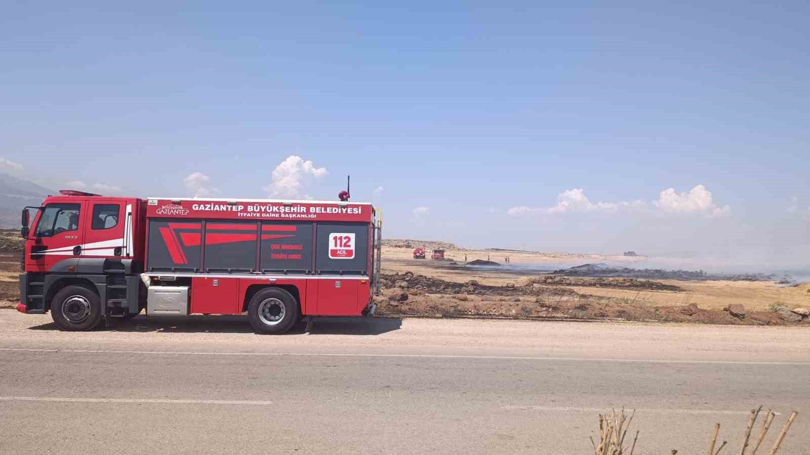 Gaziantep'te Anız Yangınıyla Mücadele