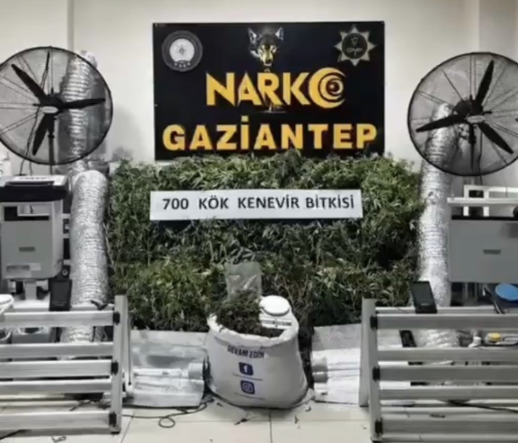 Gaziantep’te uyuşturucu imalathanesine baskın