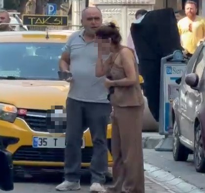İzmir'de Taksi ve Vatandaş Arasındaki Güzergah Kavgası Kamerada