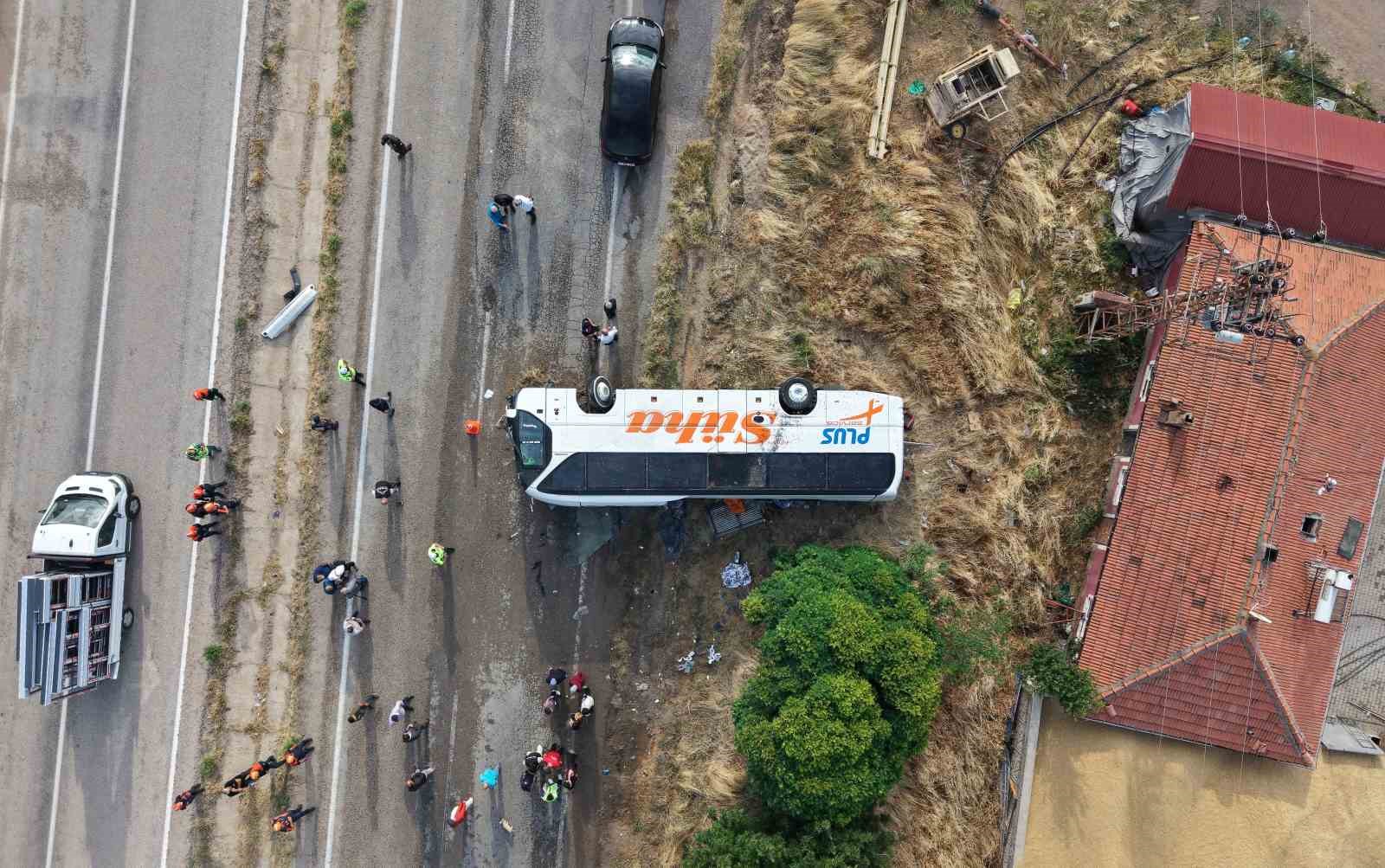 Kırıkkale Otobüs Kazasında Bir Kişi Hayatını Kaybetti