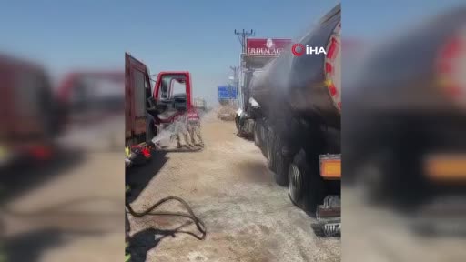 Mardin’de Tanker Yangını Kontrol Altına Alındı