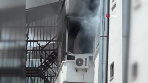Mersin’de otelde yangın: 9 kişi dumandan etkilendi