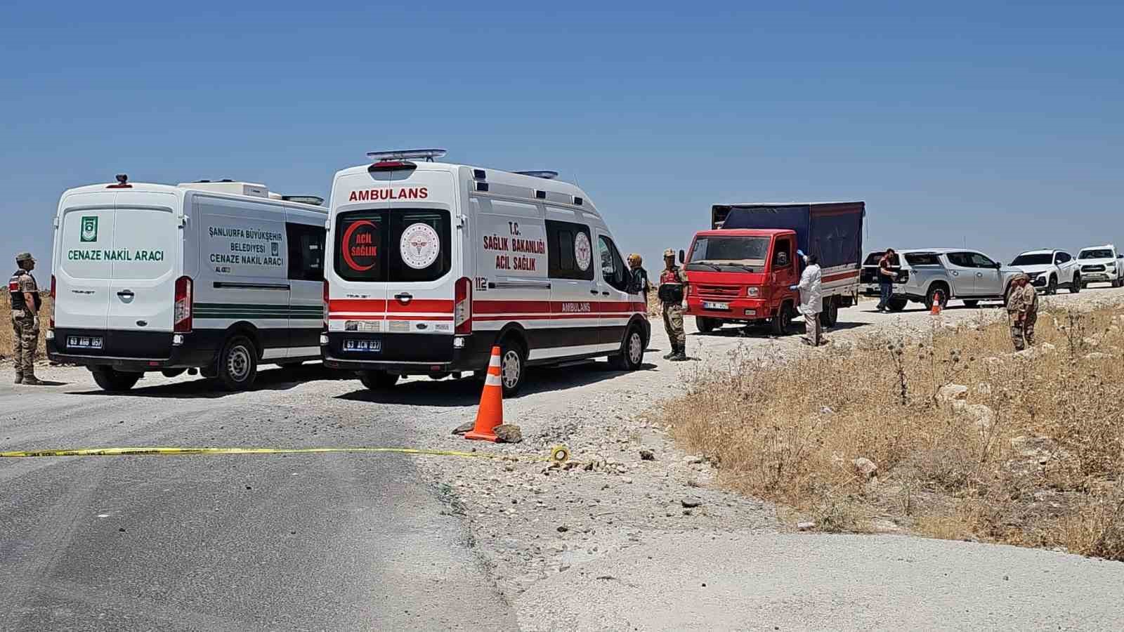 Şanlıurfa’da bir şahıs kamyonette silahla vurulmuş halde bulundu