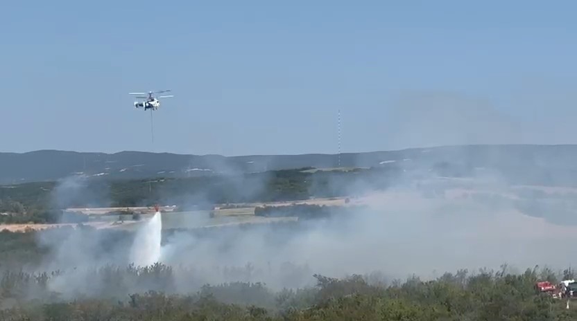 Tekirdağ’da anız yangını ormana sıçradı: Havadan ve karadan müdahaleyle denetim altına alındı