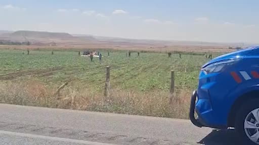Temelli’de eğitim helikopteri düştü