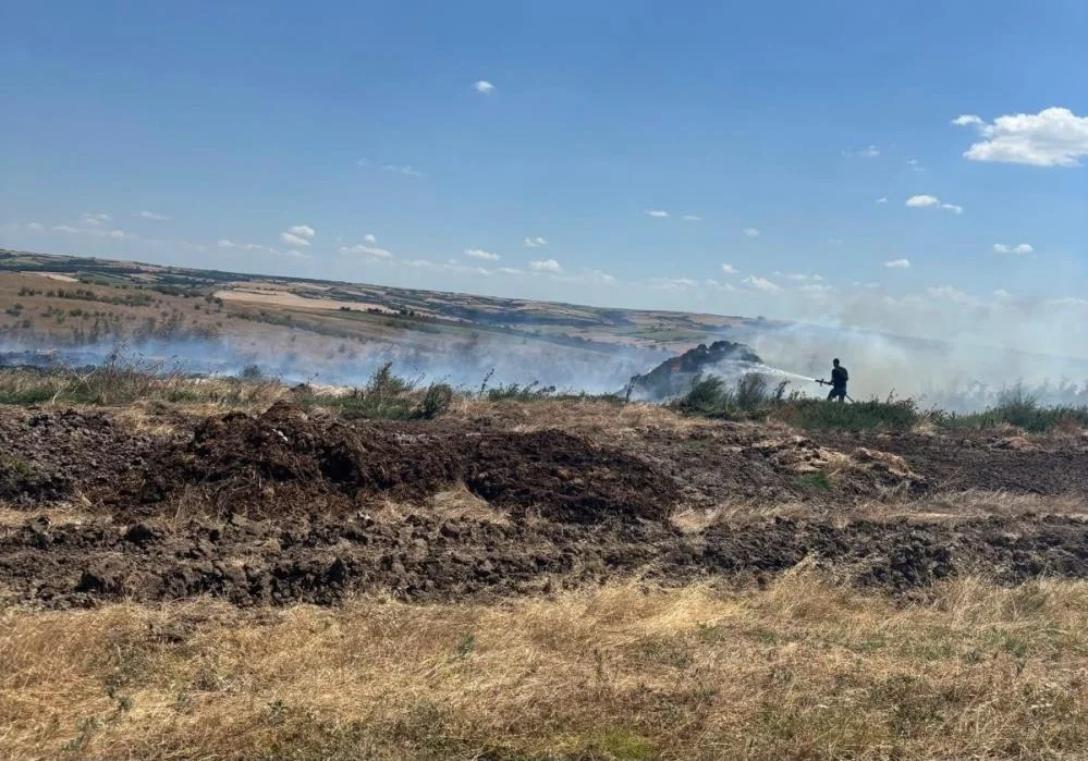 Tekirdağ'da Korkutan Anız Yangını: 150 Dönüm Arazi Kül Oldu