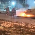 Düzce'de Seyir Halindeki Otomobil Alevlere Gönderildi
