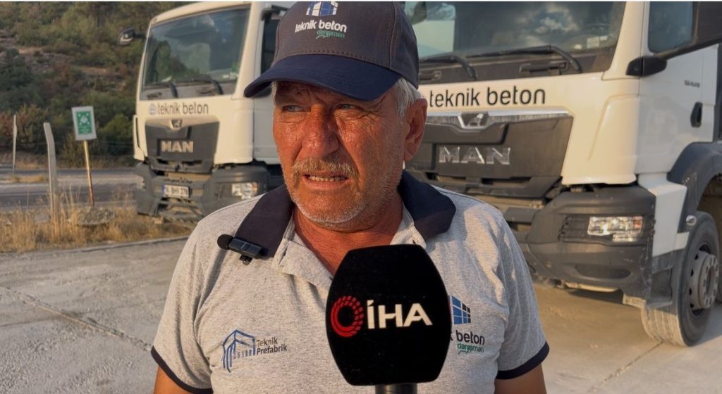 Harmancık'ta Orman Yangınına Benzersiz Bir Müdahale: Beton Pompasıyla Söndürme Deneyi